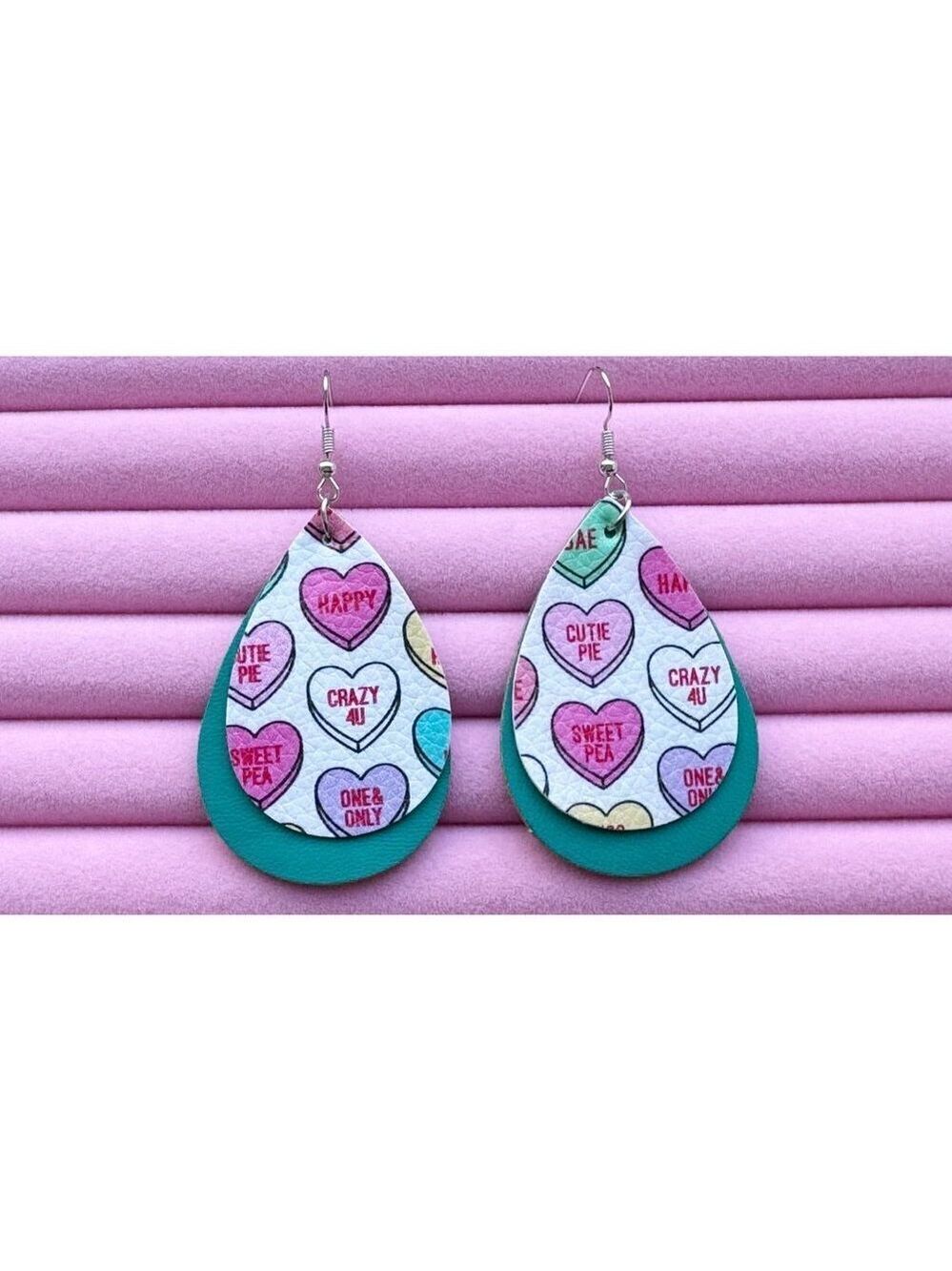 Valentine's Day Be Mine Hook Earrings Elegant